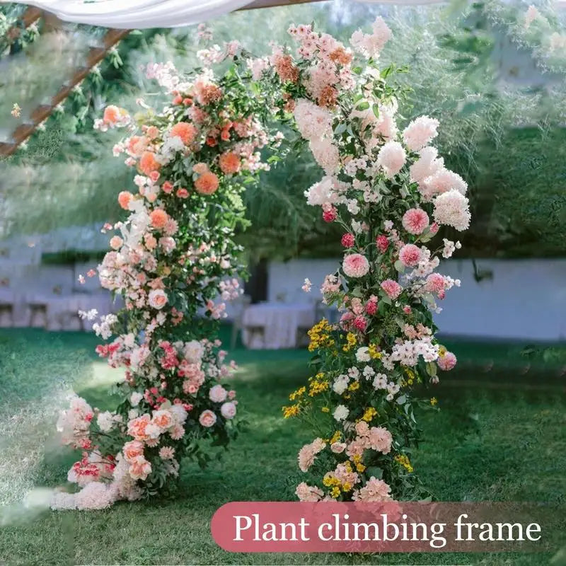 Wedding Arch Balloon Stand Garden Gazebo Shaped Vine Rack Metal Flower Rack Arch Plant Climbing Rack Birthday Party Decorations