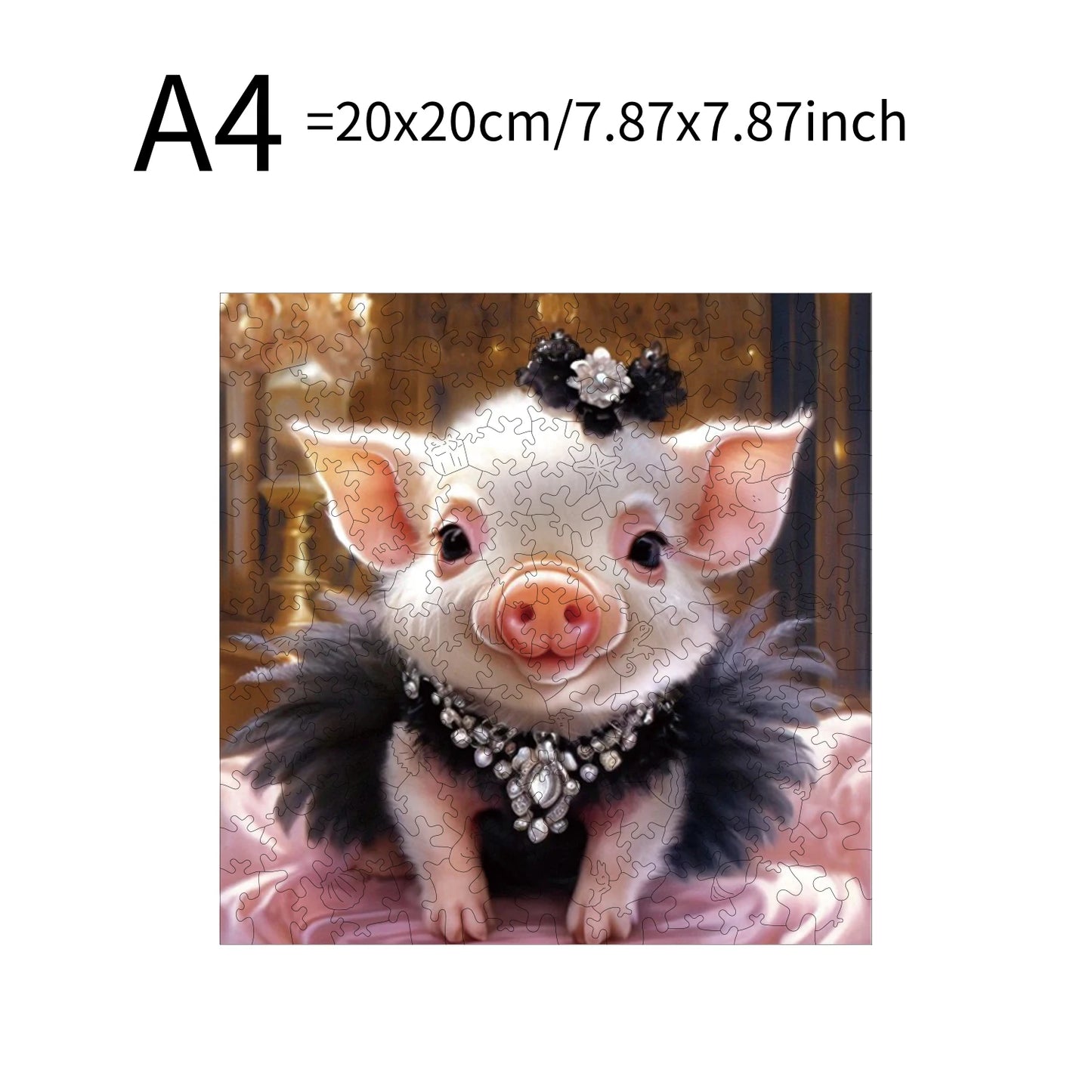 Pig Hippopotamus Animal Puzzles High Quality Jigsaw Puzzle Wooden Puzzle Best Christmas Gift