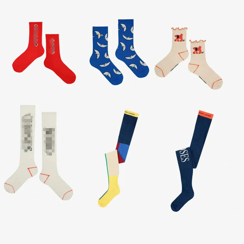 2024 New BC Autumn Girls Leg Warmers New Cute Cartoon Children's Cotton Socks Kid Clothes Baby Boys Sock