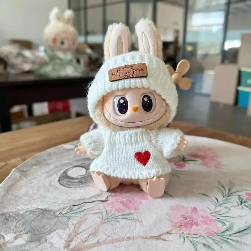 One, two and three generations of rag pendant clothes, bear hat, love set, blind box baby wear, knitted sweater, hair accessorie