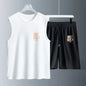 Men's Tank Top Sets 2026 Summer Quick drying beach Sportswear seaside oversize men's chandals sports  Breathable running
