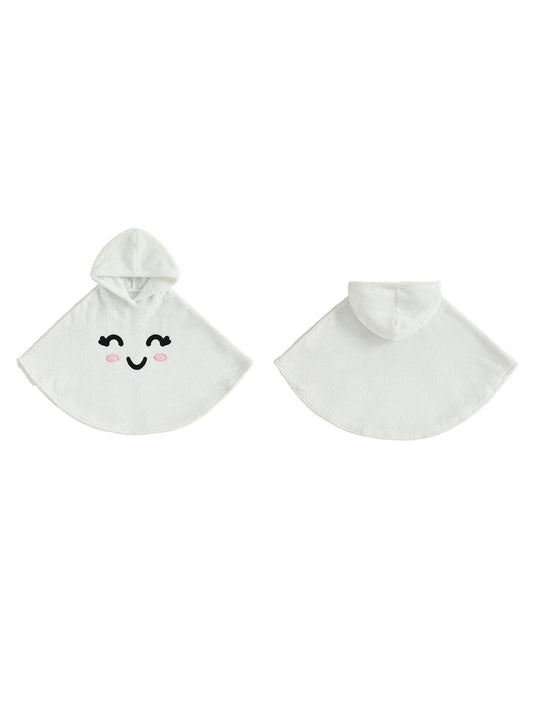 Creepy Halloween Costume for Children Black Bat Design Hooded Cloak for Toddlers and Teens