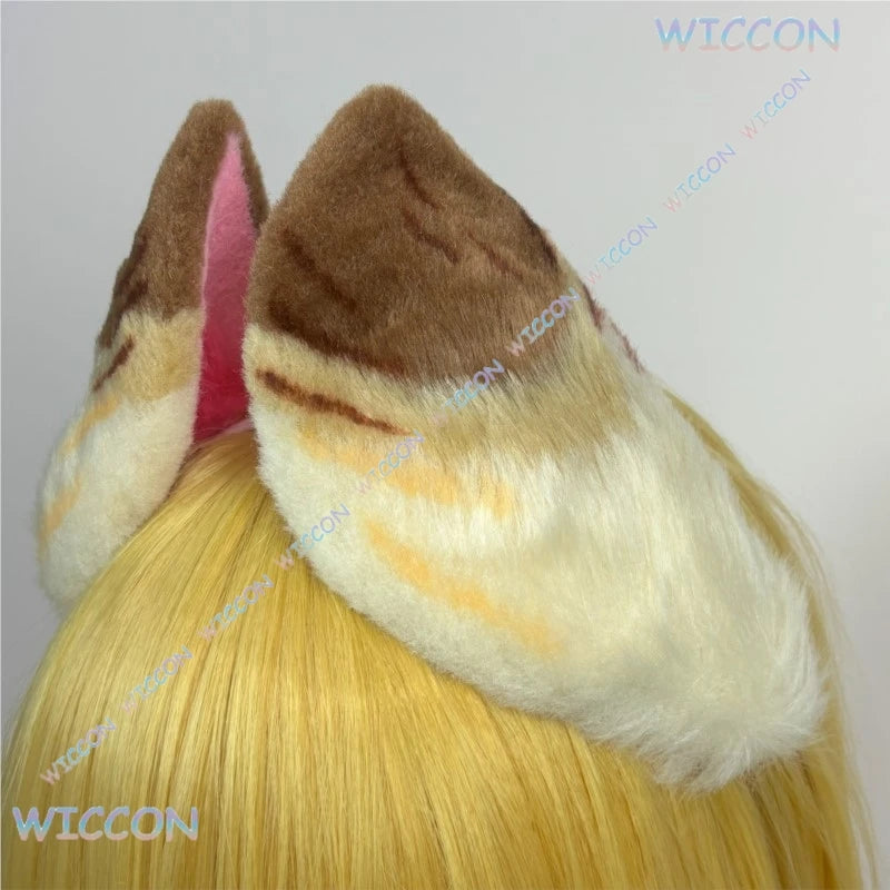 Bestnify@Zenless Zone Zero Alice Fluffy Animal Ears Tail Set Adjustable Headband Hair Clip Cosplay Costume Anime Game Halloween