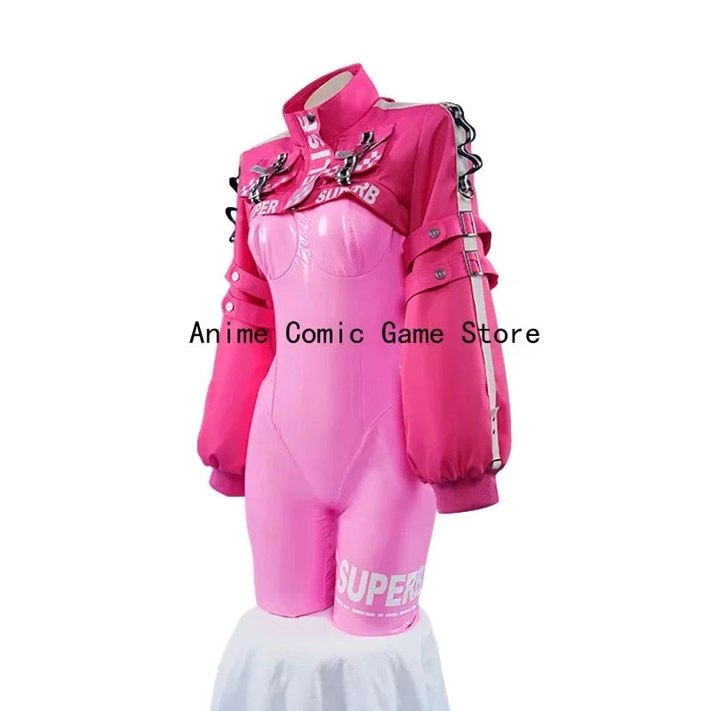 Alice Cosplay Costume Wig Game GODDESS OF VICTORY: NIKKE Cosplay Jumpsuit Cute Pink Wig Halloween Christmas Outfits for Women