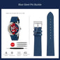 watch band For GUCCI YA1264065 Little Bee Embroidered Gucci Men's and Women's Green Genuine Lea/ther Watch Strap 20mm Bracelet