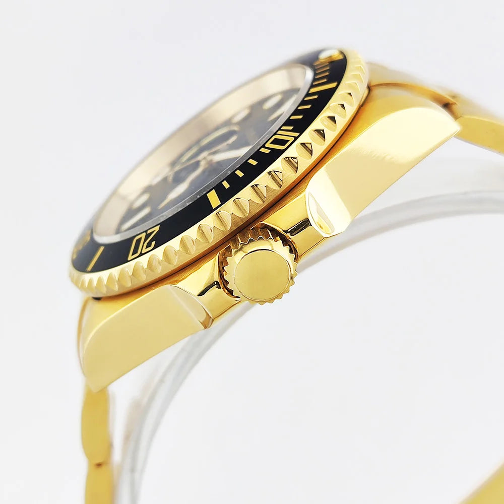 Men's Automatic Mechanical watch NH38 movement Hollow dial 316L stainless steel sapphire glass Diameter 39.5mm NH38 Diving watch