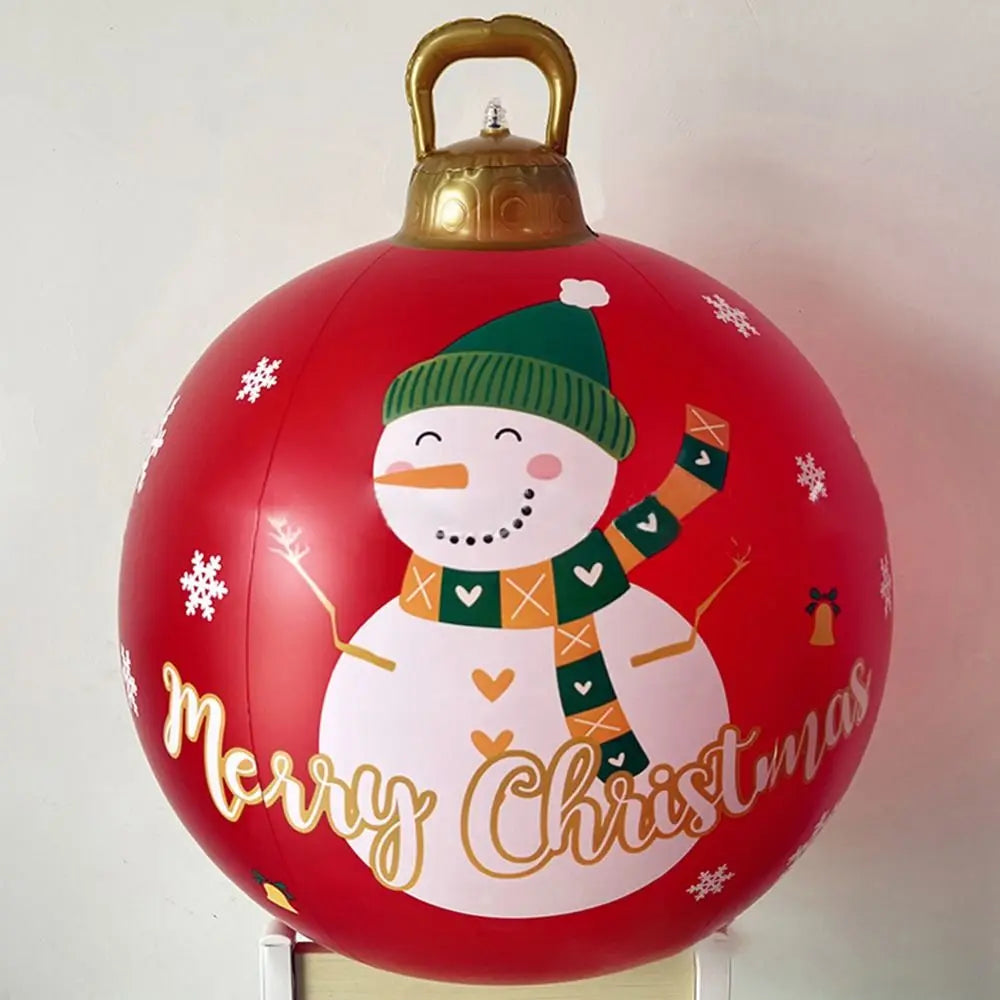 Giant 60cm Gardens Balloon Decoration PVC Christmas Ball DIY Toy Courtyard Balloon Christmas