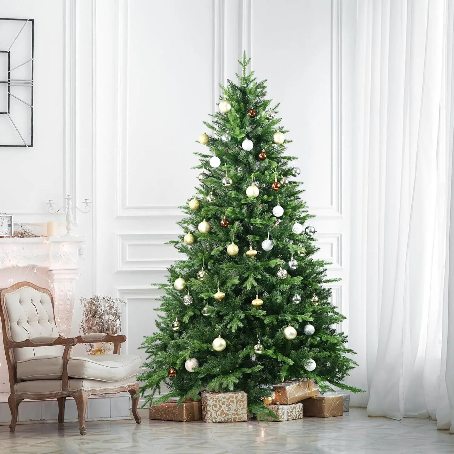 1.2m-3m Christmas Tree Artificial Large Encryption PE+PVC Material Xmas Tree for Home Indoor Outdoor Decor Christmas Ornaments