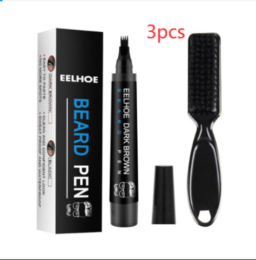 Waterproof Sweat-proof Beard Pen Without Makeup Removal