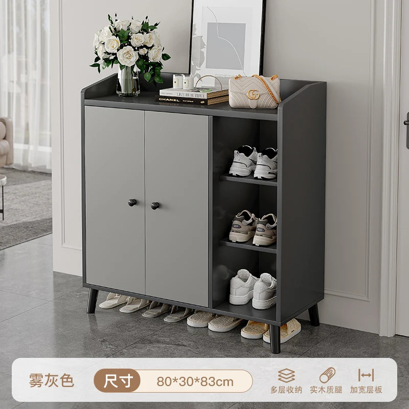 Shoe cabinet Home entrance Indoor entry Door entrance Corridor aisle Large capacity multi-layer storage Elevator entrance Shoe r