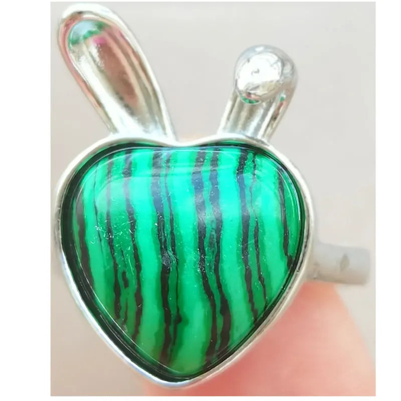 Labradorite Crystal Tiger Eye Lapis Lazuli Malachite Jaspe Sodalite Aventurine Howlite Unakite Cherry Quartz Bead Ring  PWB1183
