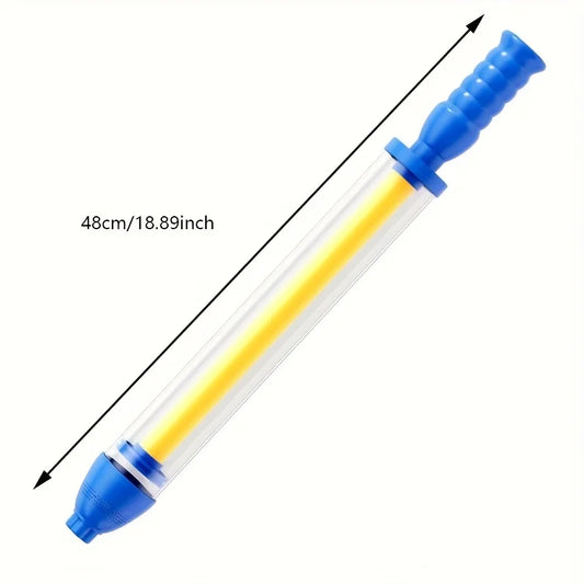 1pc Summer Fireworks Water Gun, Perfect Gift for Water Balloon Fights and Beach Activities, Large Pull-String Fountain Water Gun
