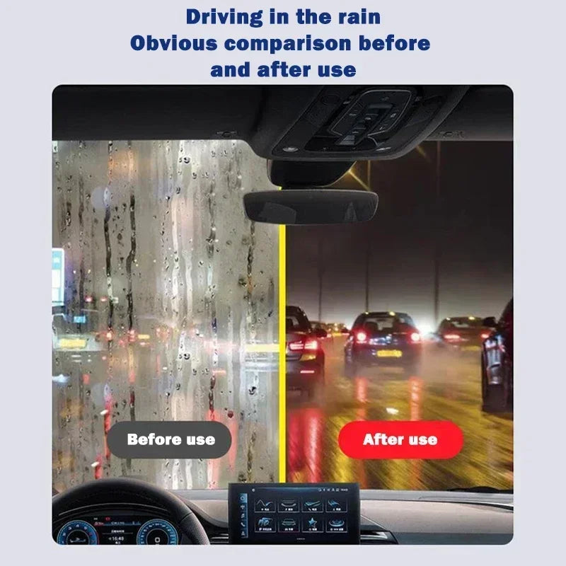 Car GlassCoating Oil Film Clean Brush  Powerful Windshield  Rearview Mirrors Cleaner Remove Dirt Car Glass Cleaning Brush