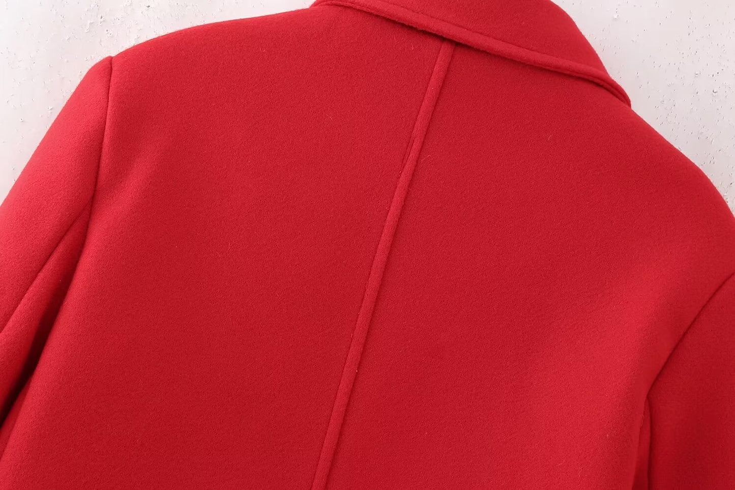 Double-Breasted Long Red Overcoat – Haute Edition 25