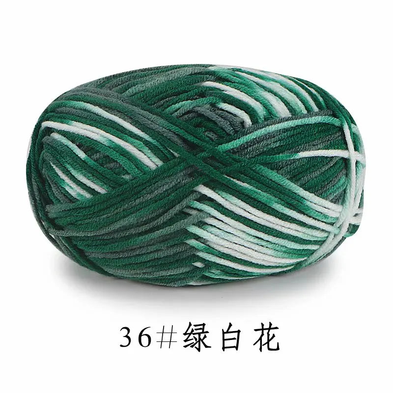5Strands 2.5mm Colorful Soft Cotton Baby Knitting Wool Yarn Crochet Craft  Crochet Fancy Yarn Hand Knitting Sweater Baby Clothes