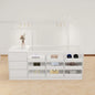 Modern Creative Clothing Store Island Cabinet Multi Layer Storage Display Cashier Counter Glass Ornament Office Furniture FYMS