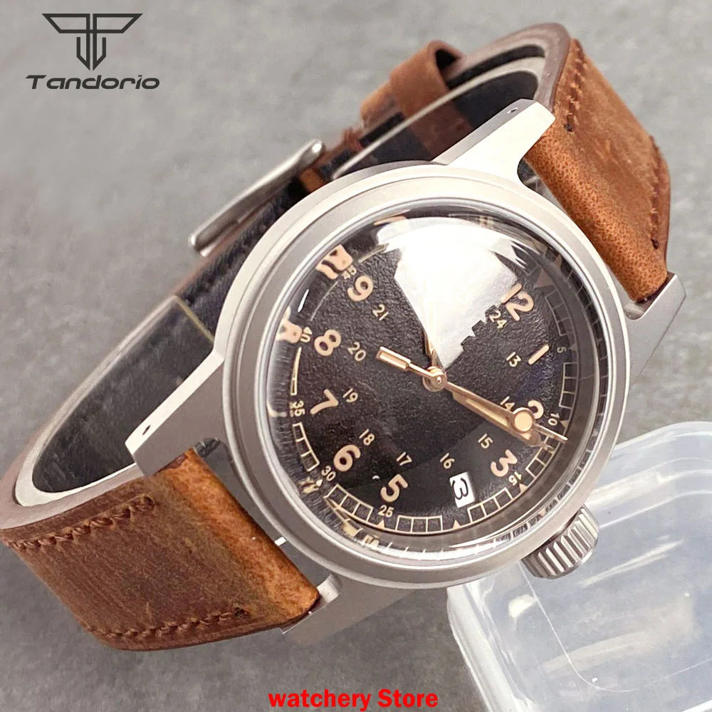 Customized 36mm Diving Men Watches Automatic NH35A Movement Sapphire Glass Date Black Dial Mechanical Watches