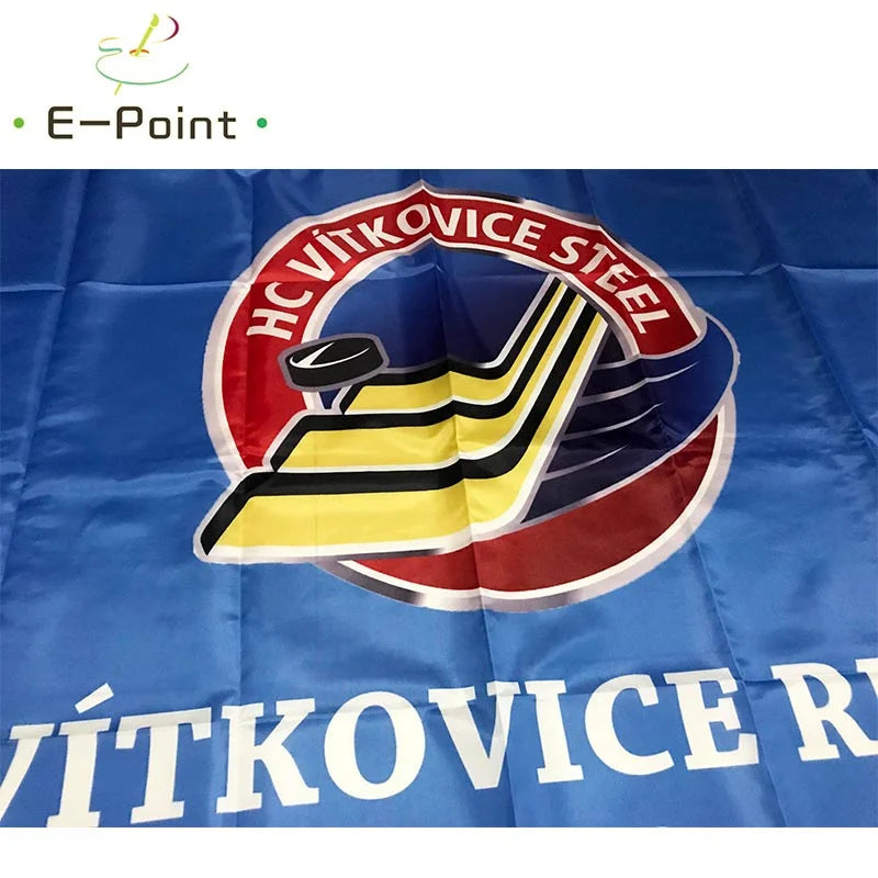 Czech Republic Ice Hockey Team HC Vitkovice Ridera 3ft*5ft (90*150cm) Size Christmas Decorations for Home Flag Banner Gifts