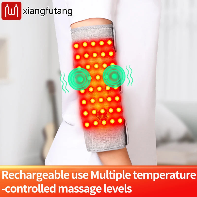 Red Light Knee Massager Hot Compress Vibration Shoulder Elbow Pad Heating Knee Brace For Arthritis Joint Injury Pain Relief