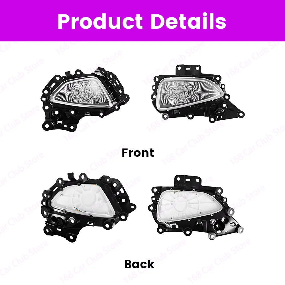 64 Color Internal And External Luminous Speaker Cover Ambient Light For Mercedes Benz W214 New E Class Car Lnterior Modification