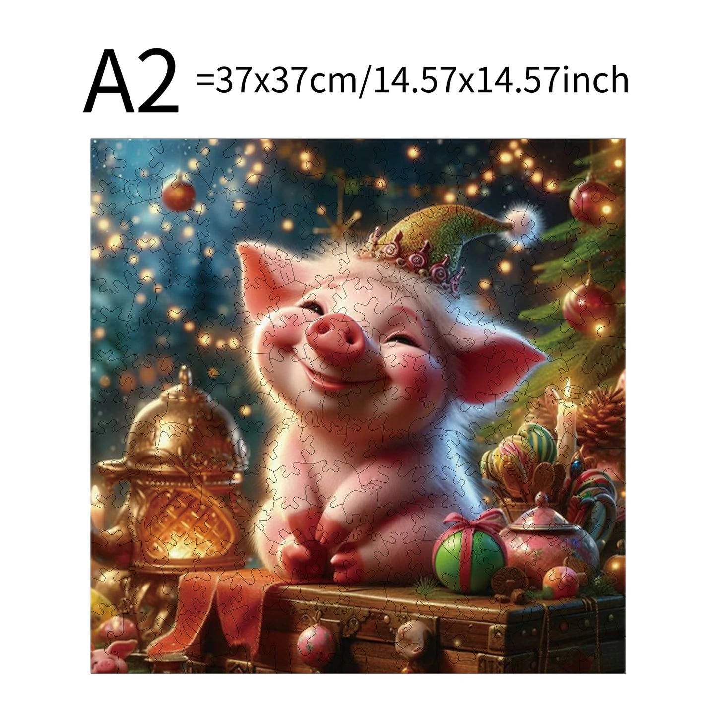 Pig Hippopotamus Animal Puzzles High Quality Jigsaw Puzzle Wooden Puzzle Best Christmas Gift