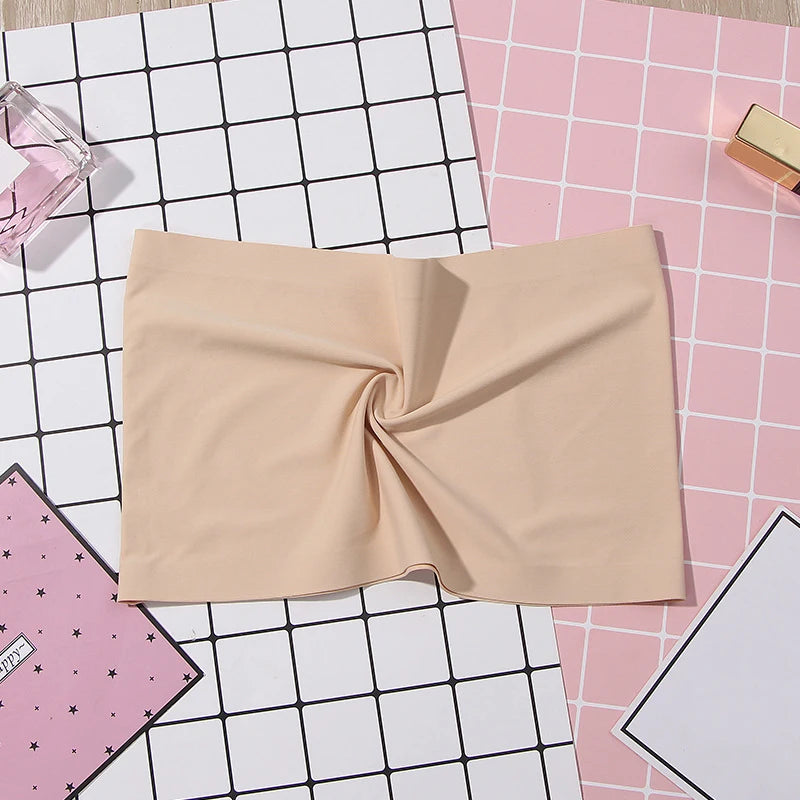 One Piece Sexy Tube Tops Women Strapless Push Up Bra Lingerie Ice Silk Thin Seamless Word Sling Black White Bralette Top