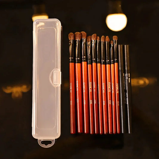 Plastic Storage Container Pencil Case Pen Stationery Storage Box Makeup Brush Desktop Organizer Jewelry Container 1pcs