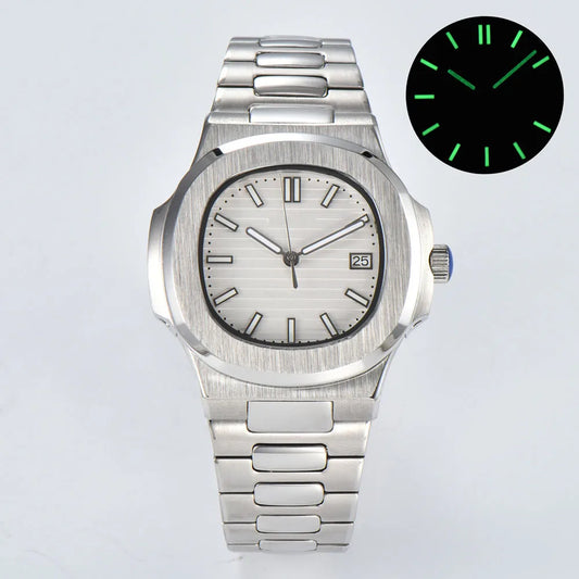 43mm fashional NH35 automatic wristwatches for men paired with 316L stainless steel bracelet and Japan NH35 automatic movement