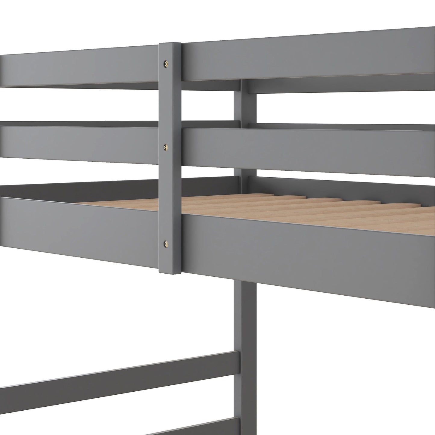 Twin Over Twin Bunk Bed with Ladder
