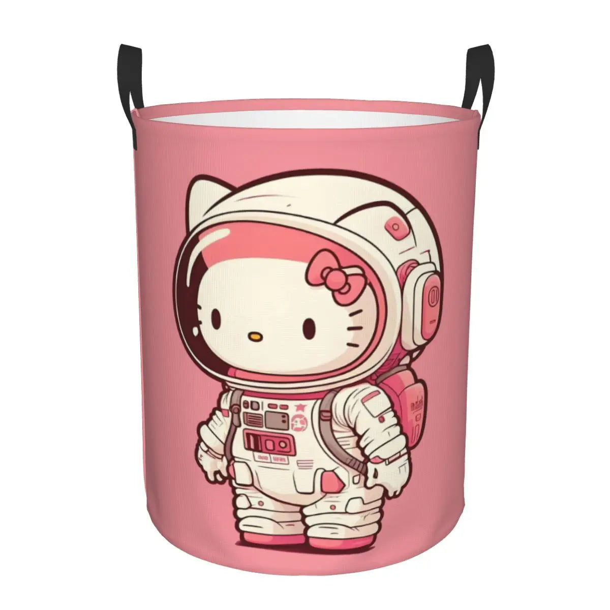 Custom Hello Kitty Laundry Basket Collapsible Large Clothes Storage Bin Cartoon Character Baby Hamper
