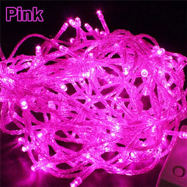 110V 220V 10M 100 Led String Garland Christmas Tree Chain Fairy Light  Waterproof Home Garden Party Outdoor Holiday Decoration
