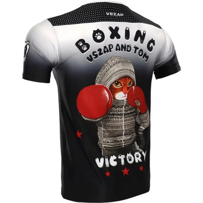 Muay Thai 3D Print Sports Quick-dry Breathable Men Women T-shirt Boxing Wrestling Team Club Uniform Short Sleeve Summer Clothing