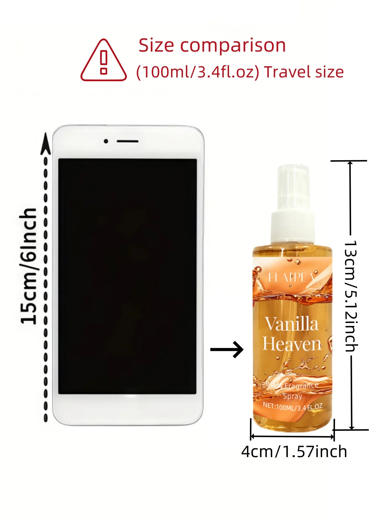100ml Vanilla Fragrance Fragrance, Body And Hair Mist, Long-Lasting Scent, Suitable For Business Occasions, Dates