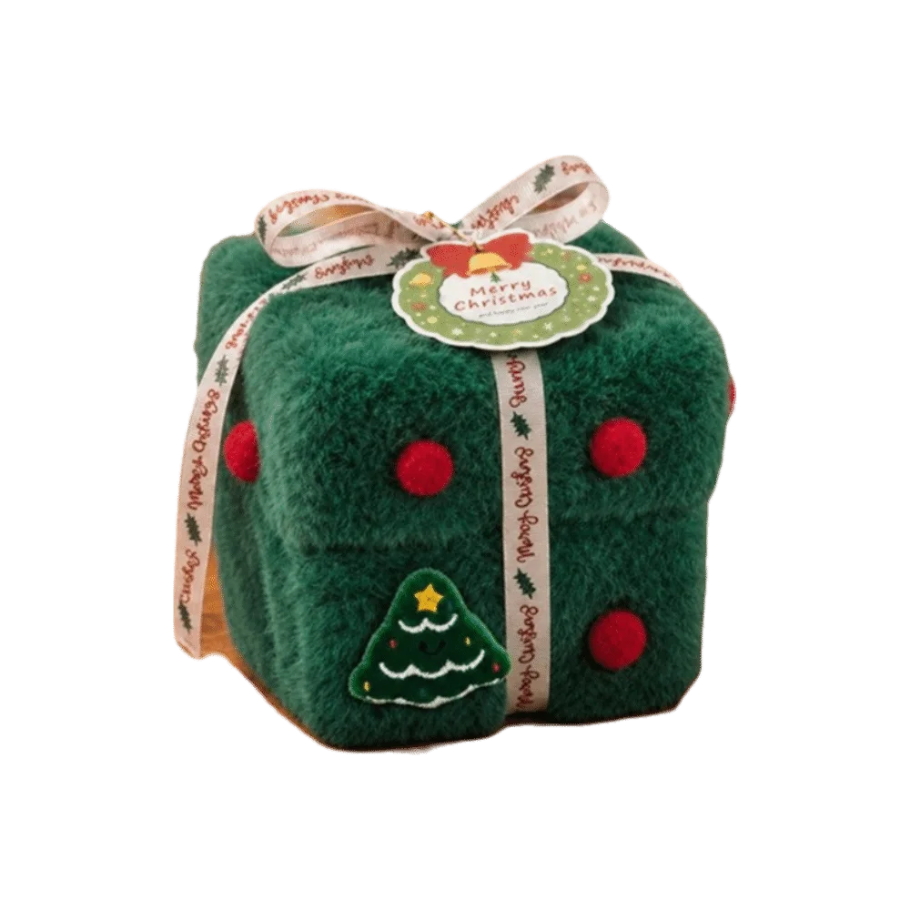Velvet Christmas Packaging Box Thick Velvet Fabric High-End Candy Box Christmas Eve Xmas Christmas Eve Gift Box Christmas