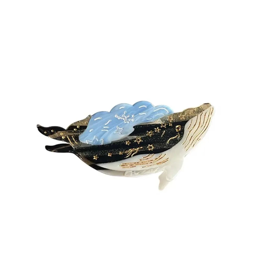 Fashion Sweet Acetate Fish Hair Claw Noctilucent Acetic Acid Sperm Whale Shark Clip Headdress Chick Animal Hair Clip Daily