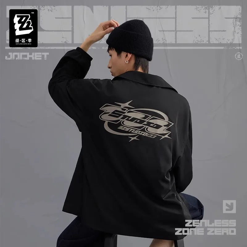 Official miHoYo Zenless Zone Zero Three Z STUDIO 2025SS Series Thin Coach Jacket Genuine Anime Game Peripheral Clothing