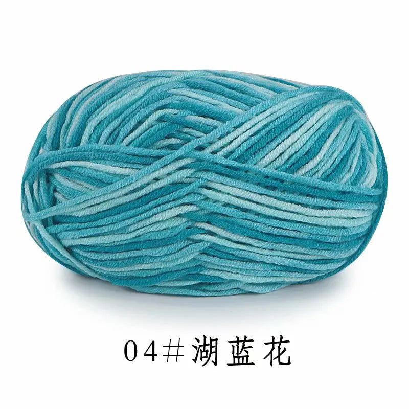 5Strands 2.5mm Colorful Soft Cotton Baby Knitting Wool Yarn Crochet Craft  Crochet Fancy Yarn Hand Knitting Sweater Baby Clothes