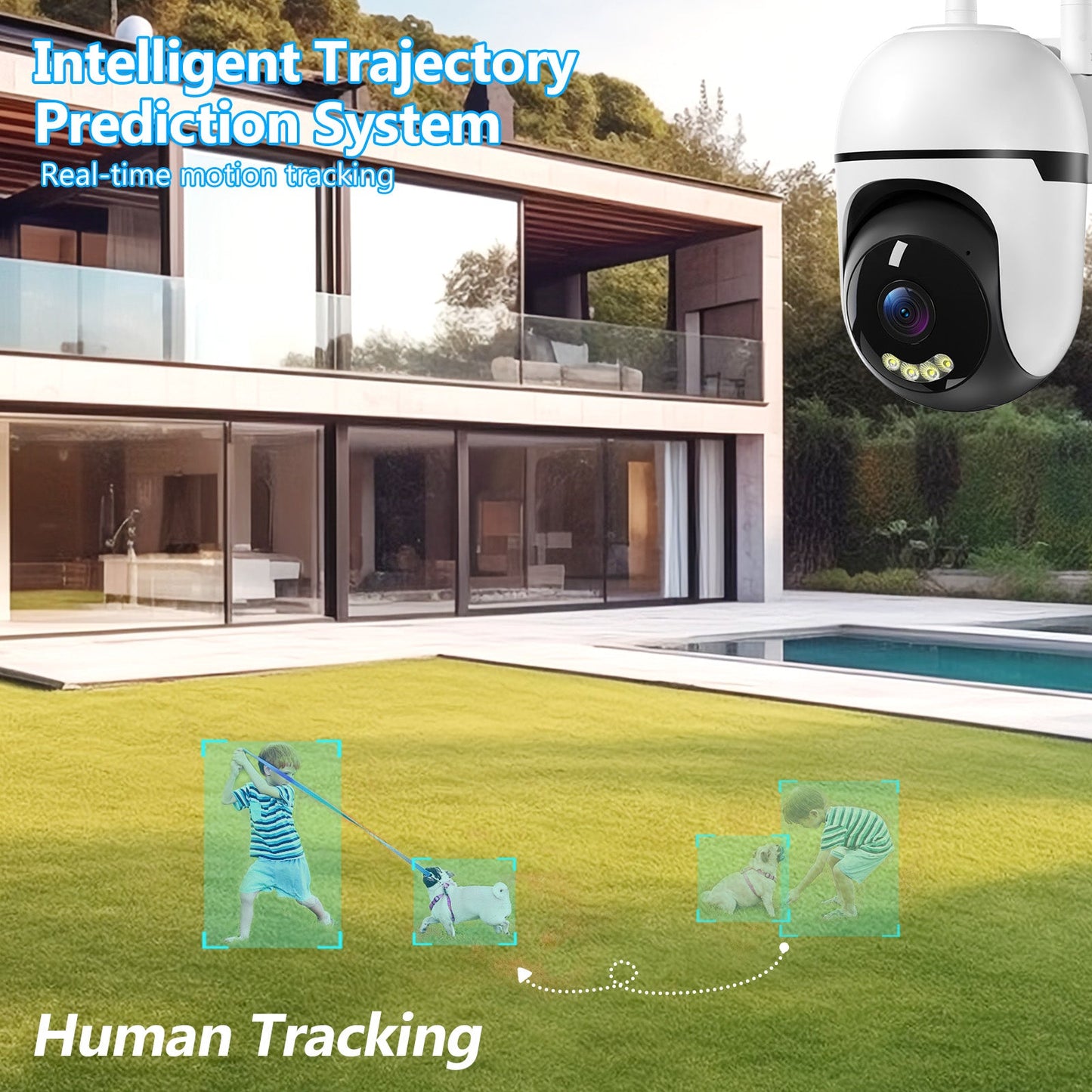 3MP PTZ Wireless Indoor Outdoor Mini Camera CCTV Network Security