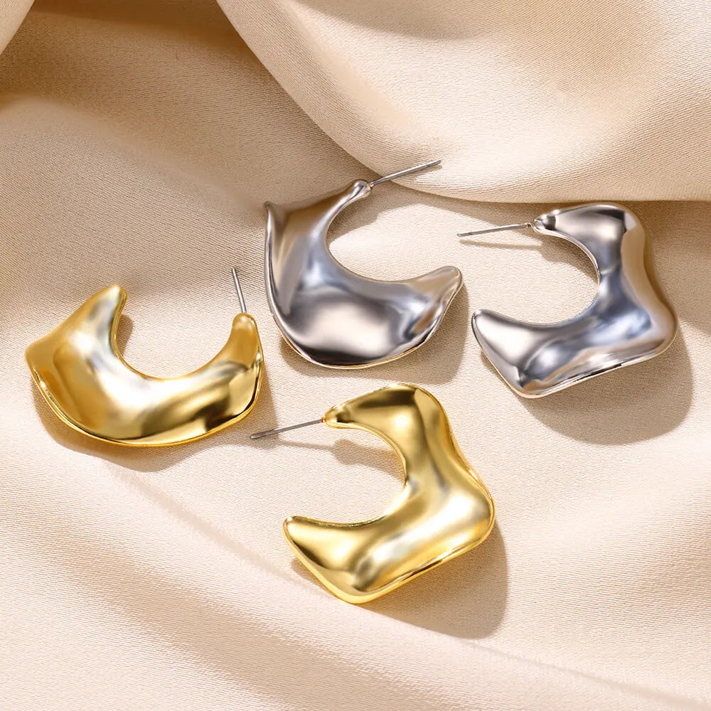 Bow Earring Butterfly  Aretes Stainless Steel Earrings For Women Spring Coil Twisted Earring Brincos Christmas Party Jewelry