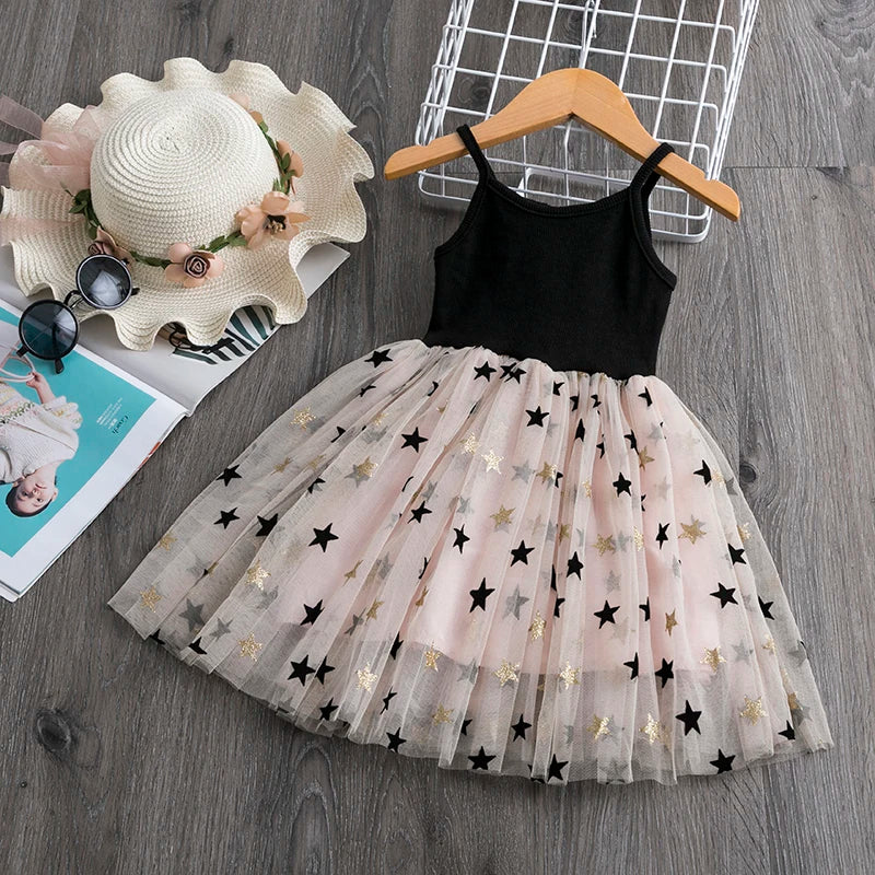 White Lace Cute Girl Princess Dress Fluffy Cake Dress For Girls Kids Wedding Party Birthday Tutu Gown Summer Sleeveless Vestidos