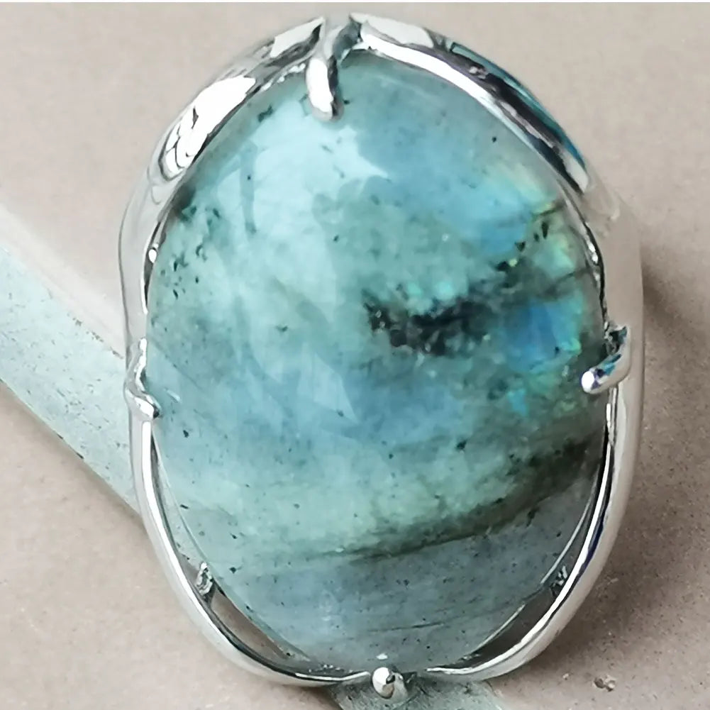 Labradorite Bead Ring  PWB1018