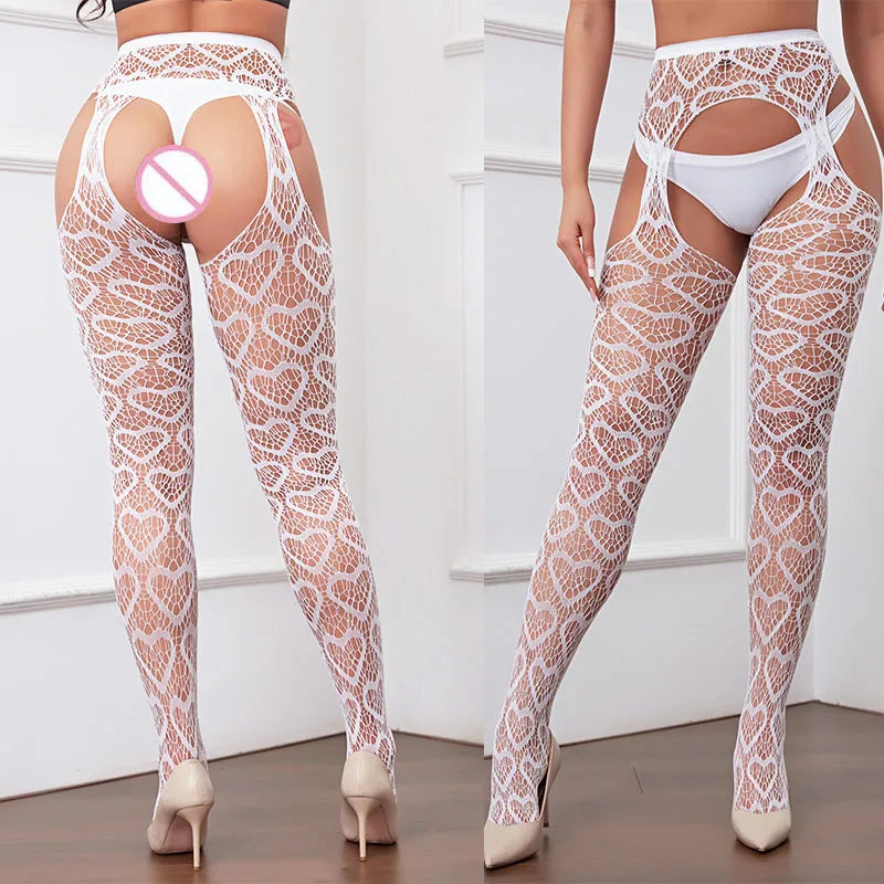 Anime Meow Cute Lace Stockings Women Sexy Lingerie Fancy Thigh-Highs Hosiery Ladies Erotic Over-the-Knee Stockings Lolita Socks