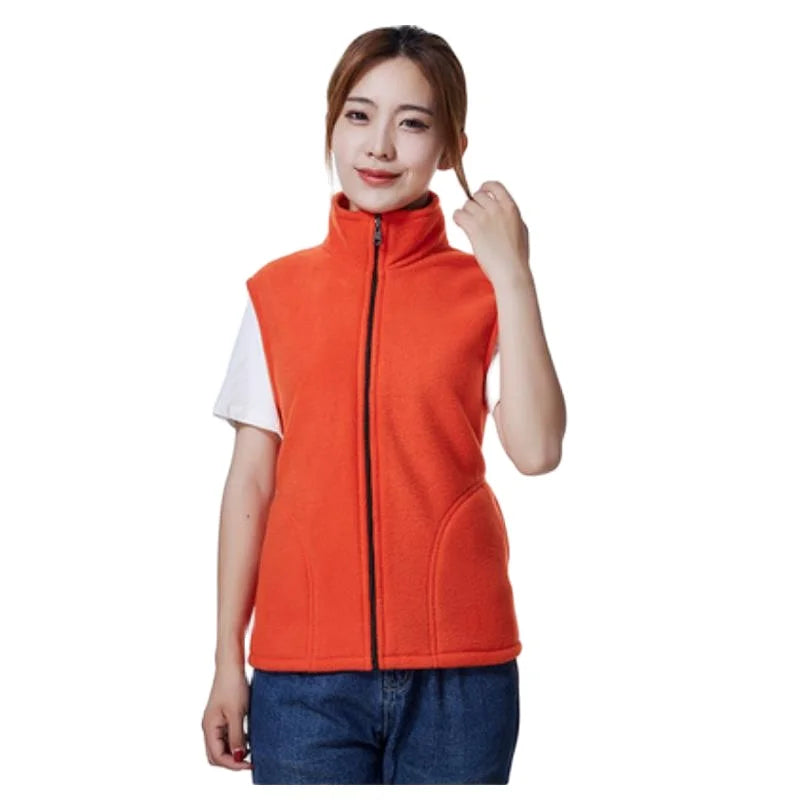 New Fleece Women Vests Autumn Korean Plus size Sleeveless Jackets Ladies Fashion Zipper Casual Waistcoat Female 442
