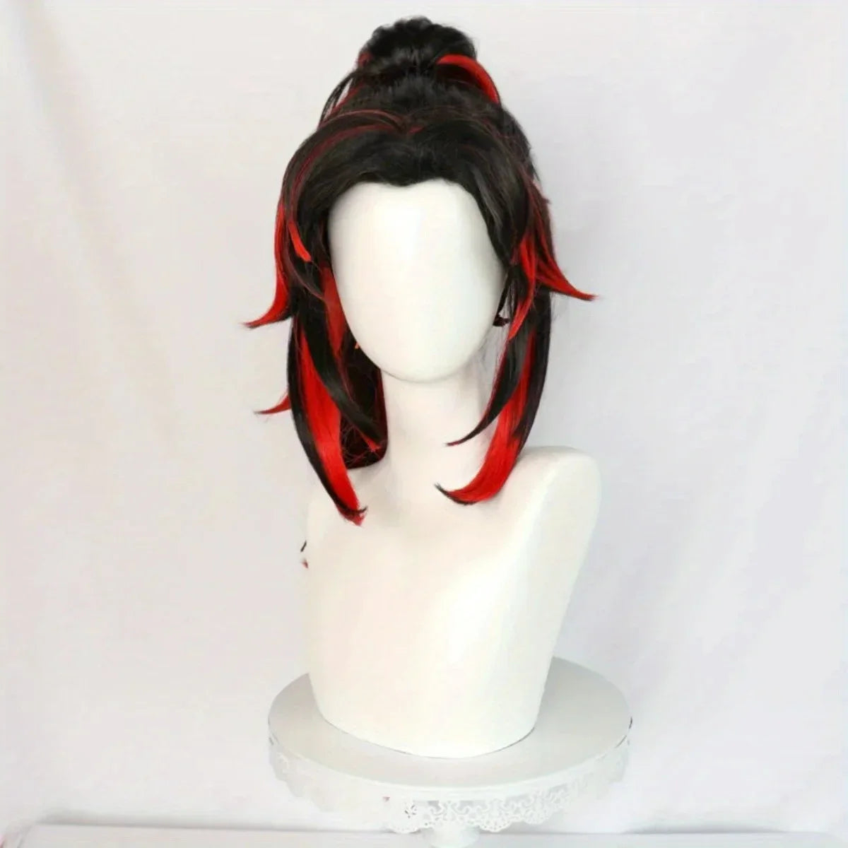 Tsugikuni Yoriichi Anime Cosplay Wig Long Synthetic Hair Halloween Props Mens Wig Christmas Ideal for Cosplay School Events