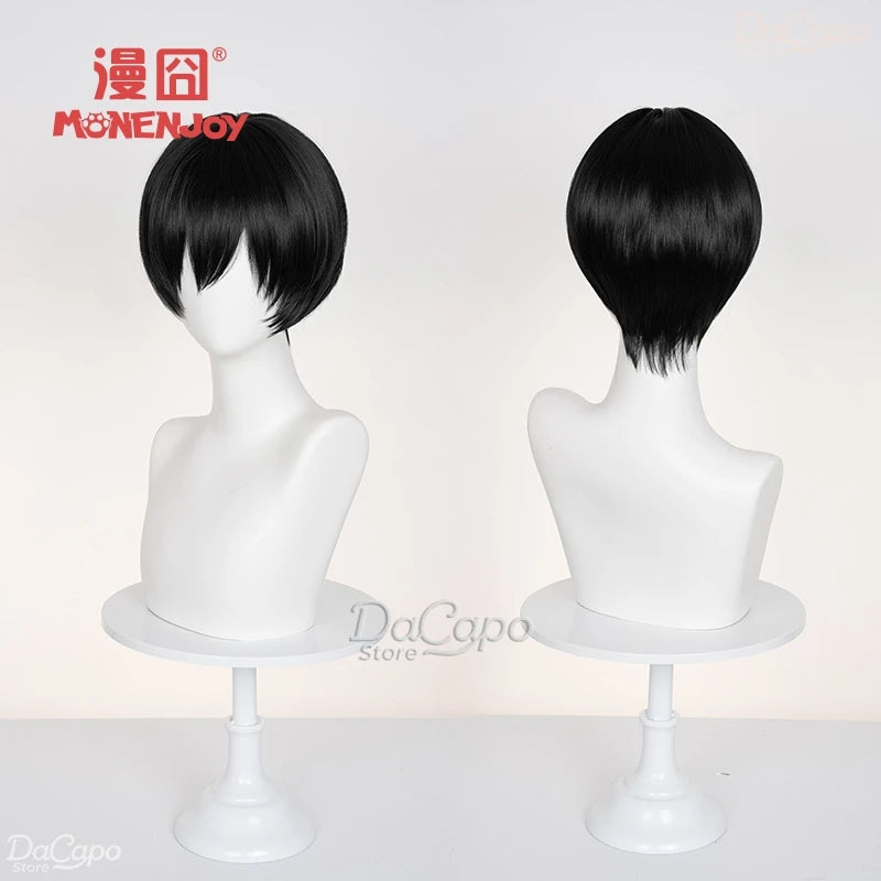 The Summer Hikaru Died Tsujinaka Yoshiki Hikaru Cosplay Wig Anime Manga 2025 Roleplay Men Women WIG Black White Short Hair ヒカル