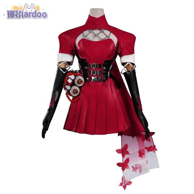 Psylocke Cosplay Costume Spirit Butterfly Red Ghost Hunter Uniform Halloween Carnival Party Christmas Play Role Clothes Clothing