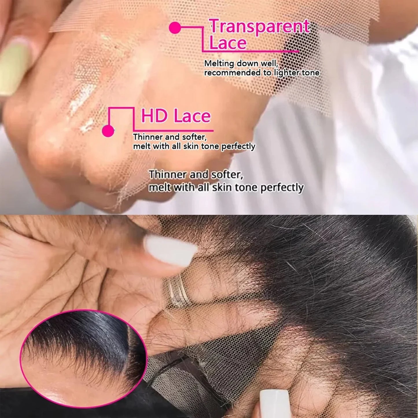 13x6 Lace Frontal Wig Body Wave 36 Inch 220% Density Natural Black HD Transparent Lace Front Brazilian Human Hair Wigs For Women