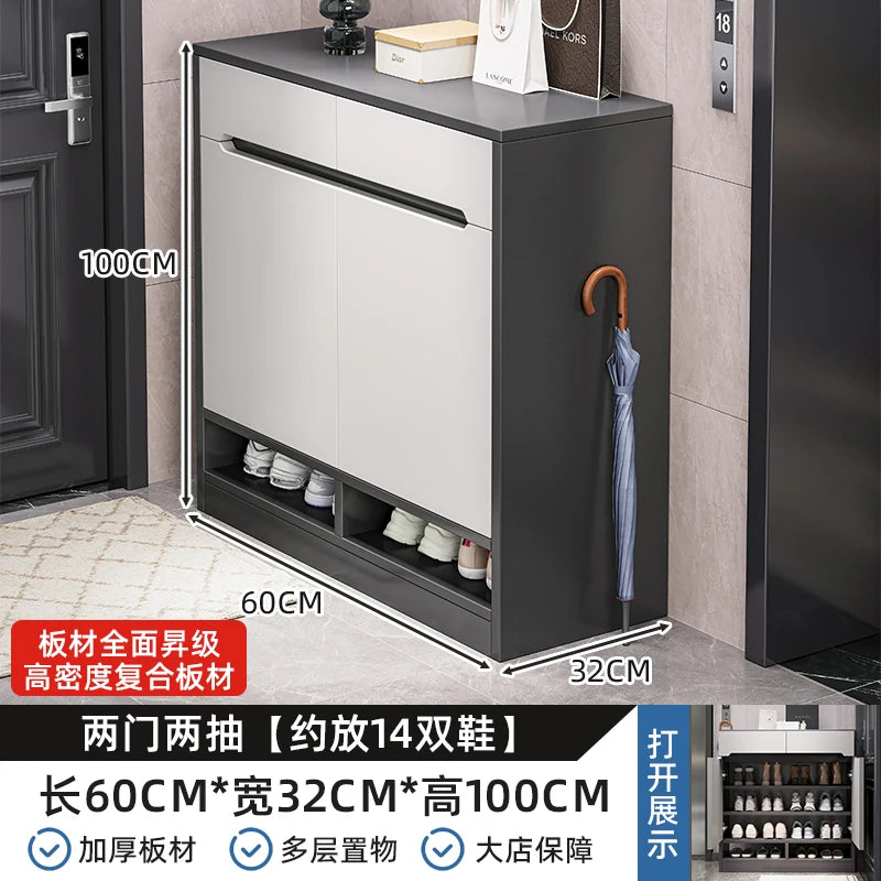 Shoe cabinet Home entrance Indoor entry Door entrance Corridor aisle Large capacity multi-layer storage Elevator entrance Shoe r