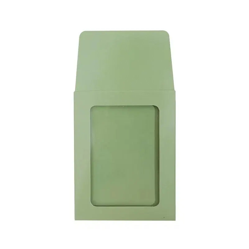 10Pcs/Set DIY Paper Photo Frame Macaron Color Photocard Holder Korean Idol Envelope Picture Album Small Card Packaging Supplies