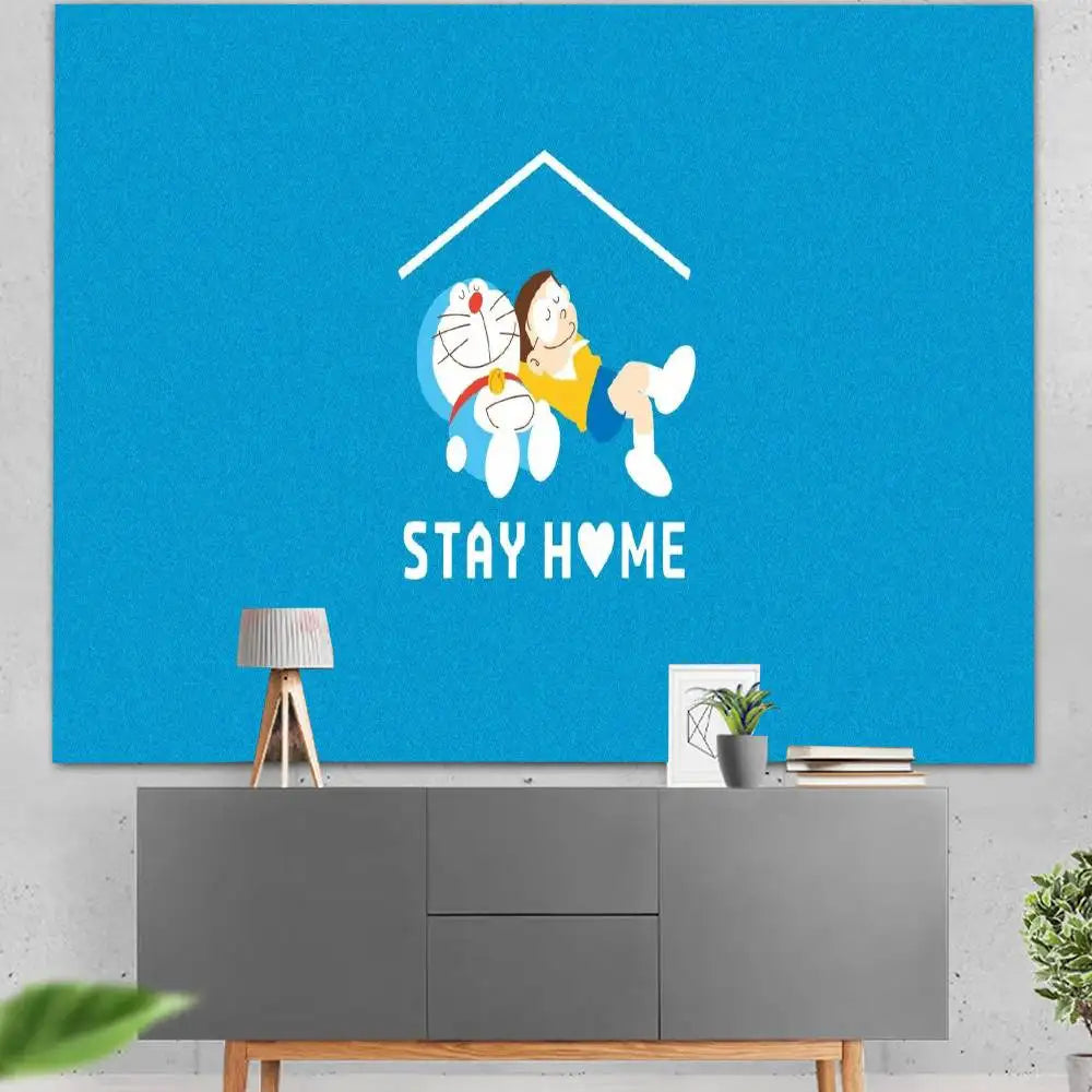 Doraemon Backdrop For Photo Studio Boys Baby Shower Happy Birthday Party Photography Background